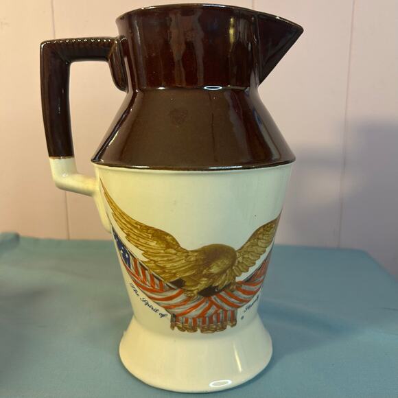 National Gallery of Art McCoy Pottery Spirit of 1776 Eagle Pitcher Canister Set - Picture 7 of 11